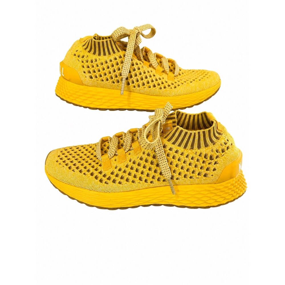 NOBULL Diamond Knit Runner Lemon Drop Yellow Womens 8 Gym Athletic Sneaker Shoes